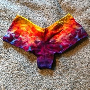 Hand dyed tie dye boho festival bottoms